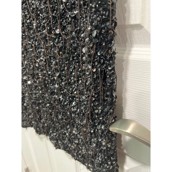 AllSaints Spitalfields Hand Embellished Beaded and Sheer Mini Dress EUR 34 US 2 - Picture 8 of 12